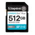 Memoria Flash Kingston Canvas Go!, 512GB SDXC UHS-I Clase 10