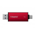 SSD Externo Kingston Dual Portable SSD, 1TB, USB-C/USB-A, Rojo  2