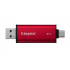 SSD Externo Kingston Dual Portable, 2 TB, USB-C/USB-A, Rojo  2