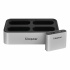 Kingston Lector de Memoria Workflow Station, con Hub USB 3.0, Negro/Plata  1
