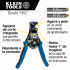 Klein Tools Pinza Automática para Pelar Cable 11063W, Azul  3