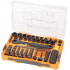 Klein Tools Juego de Dados con Matraca 65500KNECT, 1/4 - 3/4", Fosfatado Negro, 39 Piezas - Imagen adicional 1
