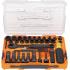 Klein Tools Juego de Dados con Matraca 65500KNECT, 1/4 - 3/4", Fosfatado Negro, 39 Piezas