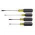 Klein Tools Juego de Desarmadores 85105, 4 Piezas, Negro/Amarillo  1