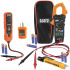 Klein Tools Multímetro Digital de Gancho CL120VP, 600V, Negro/Naranja - incluye Kit de Prueba Eléctrica  1