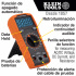 Klein Tools Multímetro Digital, 0 - 600V, 0 - 10A, Naranja/Gris  11