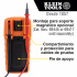 Klein Tools Multímetro Digital, 0 - 600V, 0 - 10A, Naranja/Gris  12
