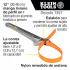 Klein Tools LLave de Cinta Grip-It, 38 - 127mm, 12", Gris/Naranja  6