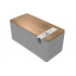 Klipsch Bocina Portátil Premium Three Plus, Bluetooth, Inalámbrico, 2.1 Canales, 120W RMS, Nuez