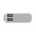Cargador Portátil Klip Xtreme con 2 USB Potenza, 12.000mAh, Gris/Blanco - Imagen adicional 1