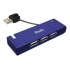 Klip Xtreme Hub KUH-400 USB 2.0 de 4 Puertos, 480 Mbit/s, Azul  1
