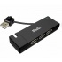 Klip Xtreme Hub KUH-400B USB 2.0 de 4 Puertos, 480 Mbit/s, Negro  1