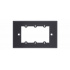 Kramer Placa para Pared FRAME-1G, 3 Puertos, 1 Pieza, Negro