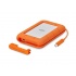 SSD Externo LaCie Rugged Thunderbolt USB-C, 500GB, USB C 2.0, Naranja/Blanco - para Mac/PC  1