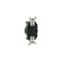 Leviton Conector de Media Vuelta 02450-000, 20A, 277 - 480V, Negro  1