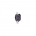 Leviton Tomacorriente 03330-000, 1 Enchufes, 125 - 250V, 30A, Negro