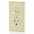 Leviton Tomacorriente 05225-00I, 1 Enchufes, 120V, 15A, Marfil - Imagen adicional 3