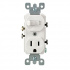 Leviton Tomacorriente 05225-00W, 1 Enchufes, 120V, 15A, Blanco