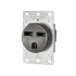 Leviton Tomacorriente 05372-S00, 1 Enchufes, 250V, 30A, Negro