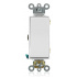 Leviton Interruptor de Luz 05693-02W, 3 Vías, 15A, 120 - 277V, Blanco  1