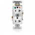 Leviton Tomacorriente 08300-IGW, 2 Enchufes, 125V, 20A, Blanco