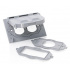 Leviton Placa para Pared 0WM1H-0GY, 2 Puertos, 1 Pieza, Gris - Imagen adicional 5
