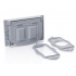 Leviton Placa para Pared 0WM1H-0GY, 2 Puertos, 1 Pieza, Gris - Imagen adicional 2