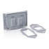 Leviton Placa para Pared 0WM1H-0GY, 2 Puertos, 1 Pieza, Gris - Imagen adicional 1