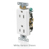 Leviton Tomacorriente 16252-00W, 2 Enchufes, 125V, 15A, Blanco  2