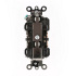 Leviton Tomacorriente 16262-GY, 2 Enchufes, 125V, 15A, Gris - Imagen adicional 1
