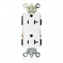Leviton Tomacorriente 16362-W, 2 Enchufes, 125V, 20A, Blanco  1