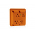 Leviton Tomacorriente  21254-0IG, 4 Enchufes, 125V, 20A, Naranja  1