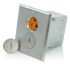Leviton Tomacorriente 25349-IGN, 2 Enchufes, 125V, 20A, Plata  1