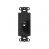 Leviton Placa de Pared 40649-E, RJ-11, 1 Puerto, Negro  1