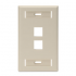 Leviton Placa para Pared 42080-2IS, 2 Puertos, 1 Pieza, Marfil