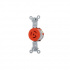 Leviton Tomacorriente Industrial 4710-IG, 1 Enchufe, Nema L5-15R, 125V, 15A, Naranja