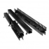 Leviton Organizador Vertical Doble Frontal y Posterior, Negro