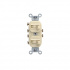 Leviton Interruptor Combinado, 3 Vías, 15A, 120V, Marfil