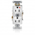 Leviton Tomacorriente 5262-IGW, 2 Enchufes, 125V, 15A, Blanco  1