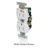Leviton Tomacorriente 5262-IGW, 2 Enchufes, 125V, 15A, Blanco  2