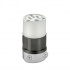Leviton Conector de Media Vuelta, 15A, 150V, Nema 5-15R, Negro/Blanco  1