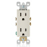 Leviton Tomacorriente 5325-ST, 2 Enchufes, 125V, 15A, Almendra  1