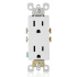 Leviton Tomacorriente 5325-SW, 2 Enchufes, 125V, 15A, Blanco  1