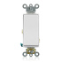 Leviton Apagador Convencional 56080-2W, 277V, 15A, Blanco  2