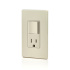 Leviton Tomacorriente + Interruptor 5625-TSP, 1 Enchufe, 120V, 15A, Almendra  4
