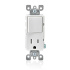 Leviton Tomacorriente 5625-W, 1 Enchufe, 120V, 15A, Blanco  1