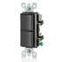 Leviton Interruptor Doble 5634-E, 2 Vías, 15A, Negro  2