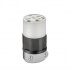 Leviton Clavija Recta 5669-C, 250V, 15A, NEMA 6-15R, Blanco/Negro  1