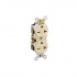 Leviton Tomacorriente 5822-I, 2 Enchufes, 250V, 20A, Marfil