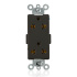 Leviton Tomacorriente 5835-E, 2 Enchufes, 125V, 15A, Negro  1